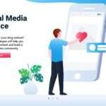 Social media landing page template