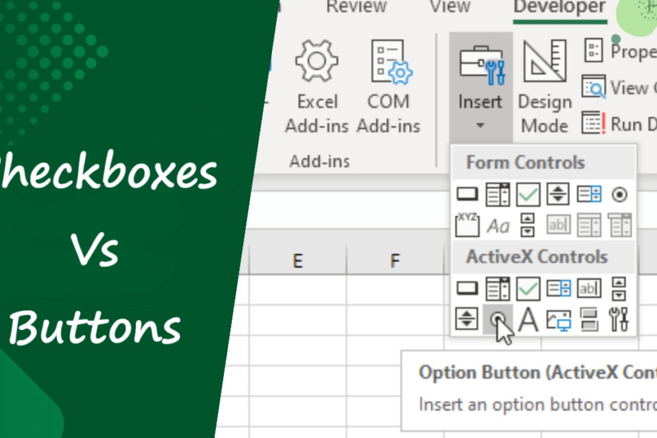 checkboxes vs Buttons-in-Excel