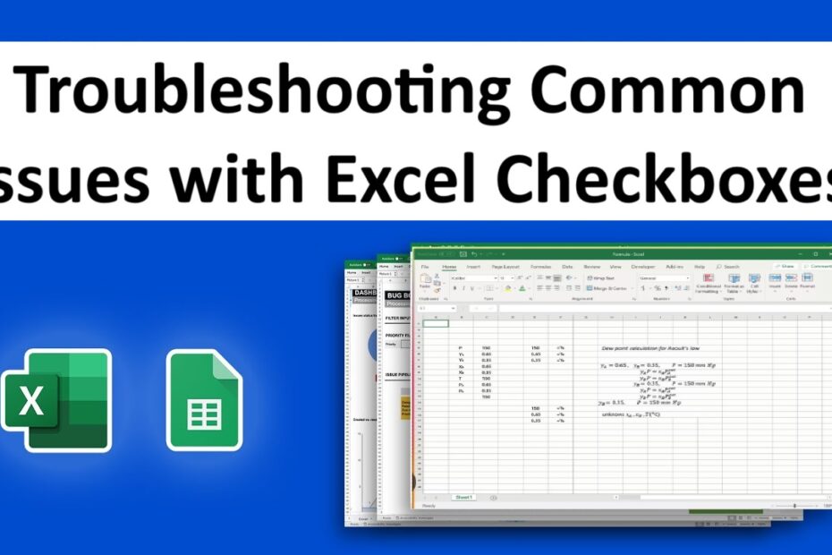 excel checkboxes troubleshoot