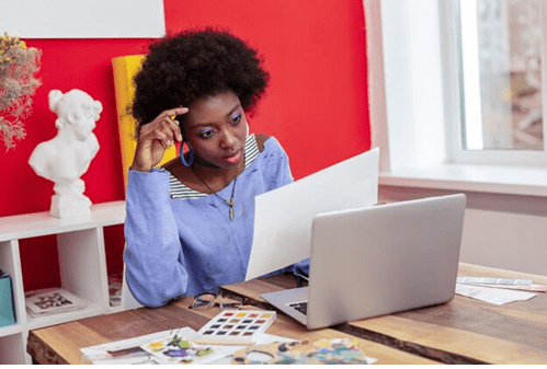 confused graphic designer