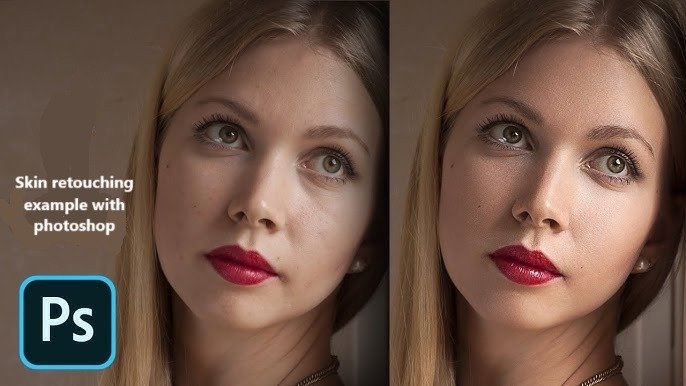 Skin retouching with photoshop